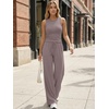 image:imageTrendy Queen Womens Summer 2 Piece Lounge Set Tank Top Wide Leg Pants Pockets 2026Rose Taupe
